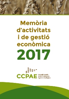 Descarrega la Memòria d'activitats i de gestió econòmica del CCPAE 2017