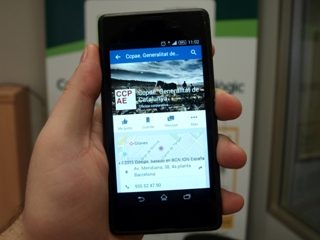 El Facebook del CCPAE vist d'un dispositiu mòbil. Cada cop els usuaris consulten la informació des dels smartphones.
